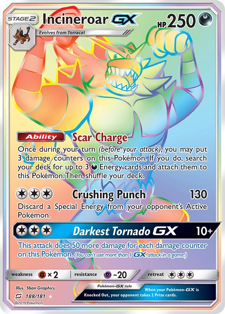 #188/181 Incineroar GX (Secret)