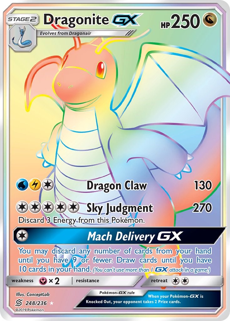 #248/236 Dragonite GX (Secret)