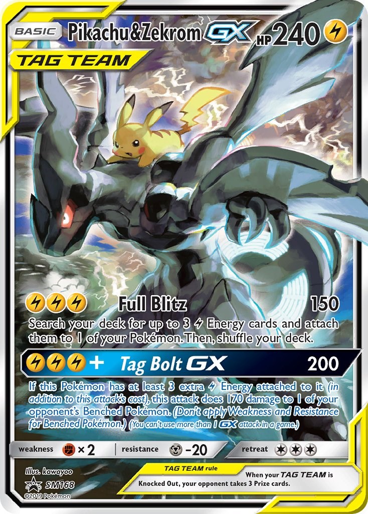 #SM168 Pikachu & Zekrom GX