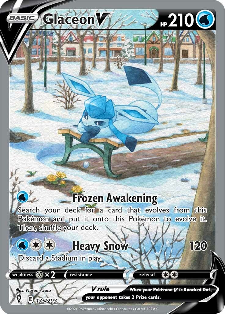 #175/203 Glaceon V (Alternate Full Art)