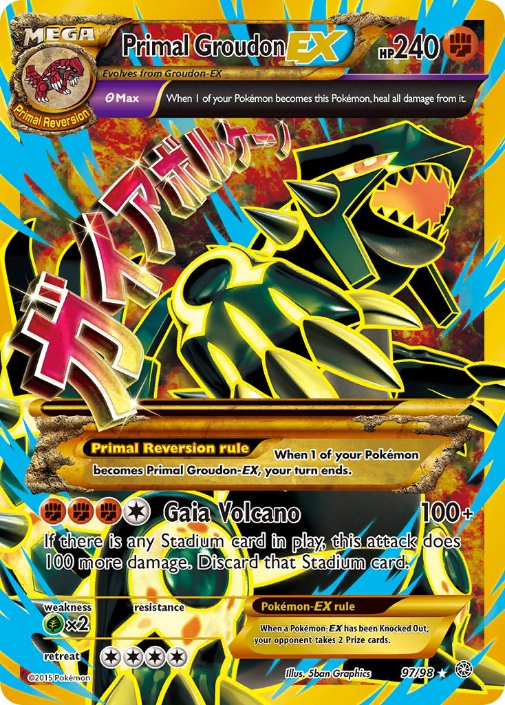 #97/98 Primal Groudon EX (Shiny Full Art)