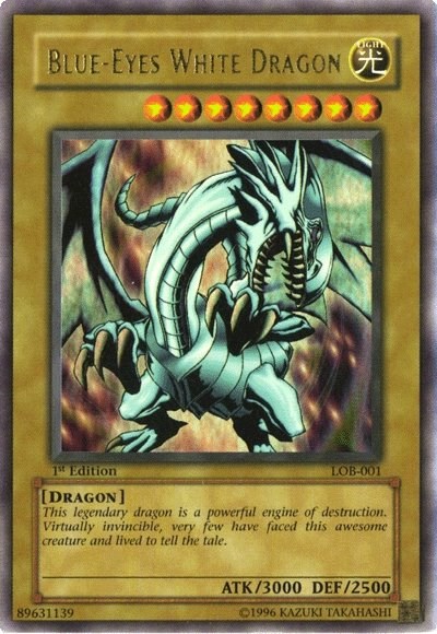 #LOB-001 Blue-Eyes White Dragon