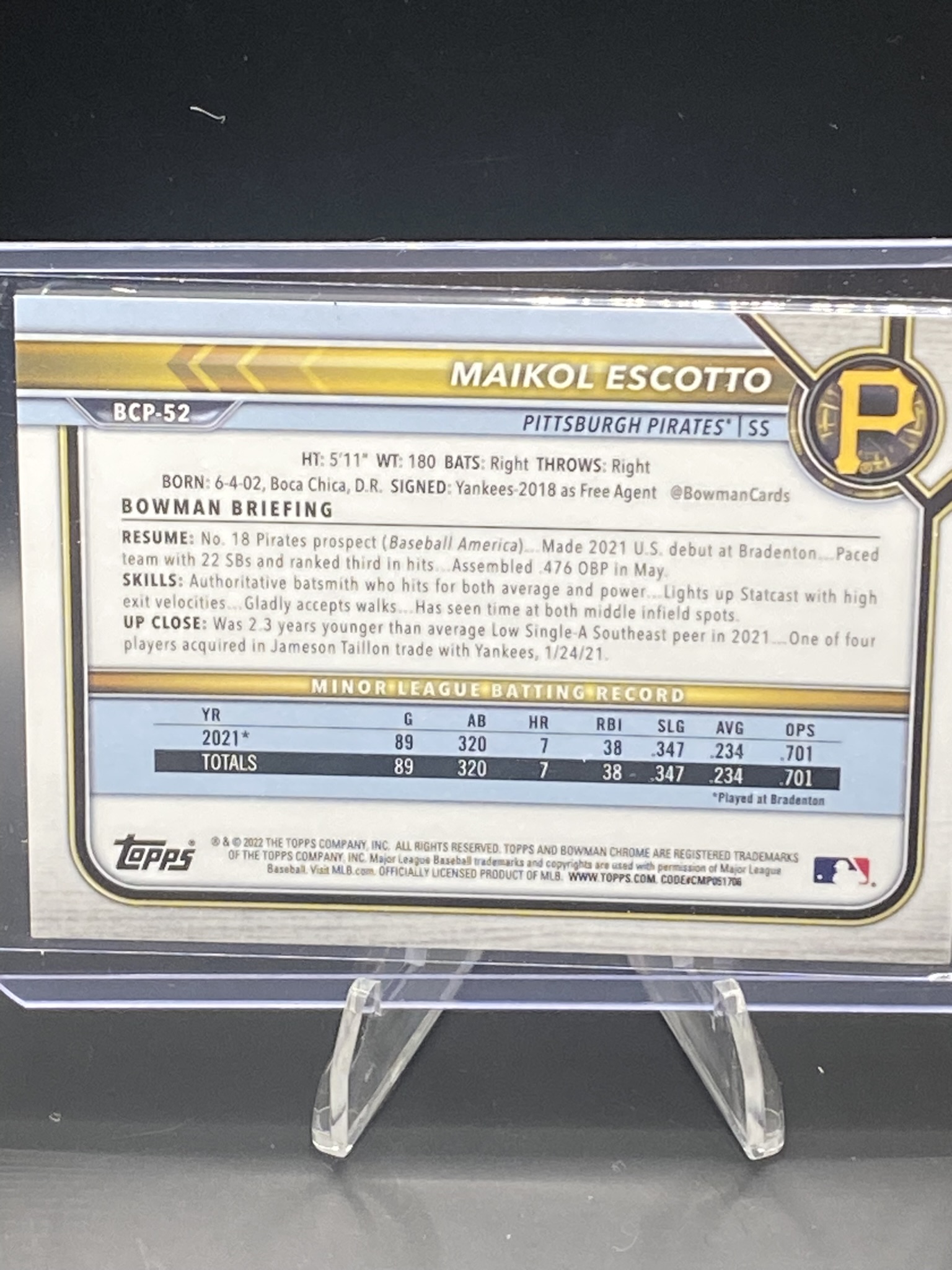 Card back