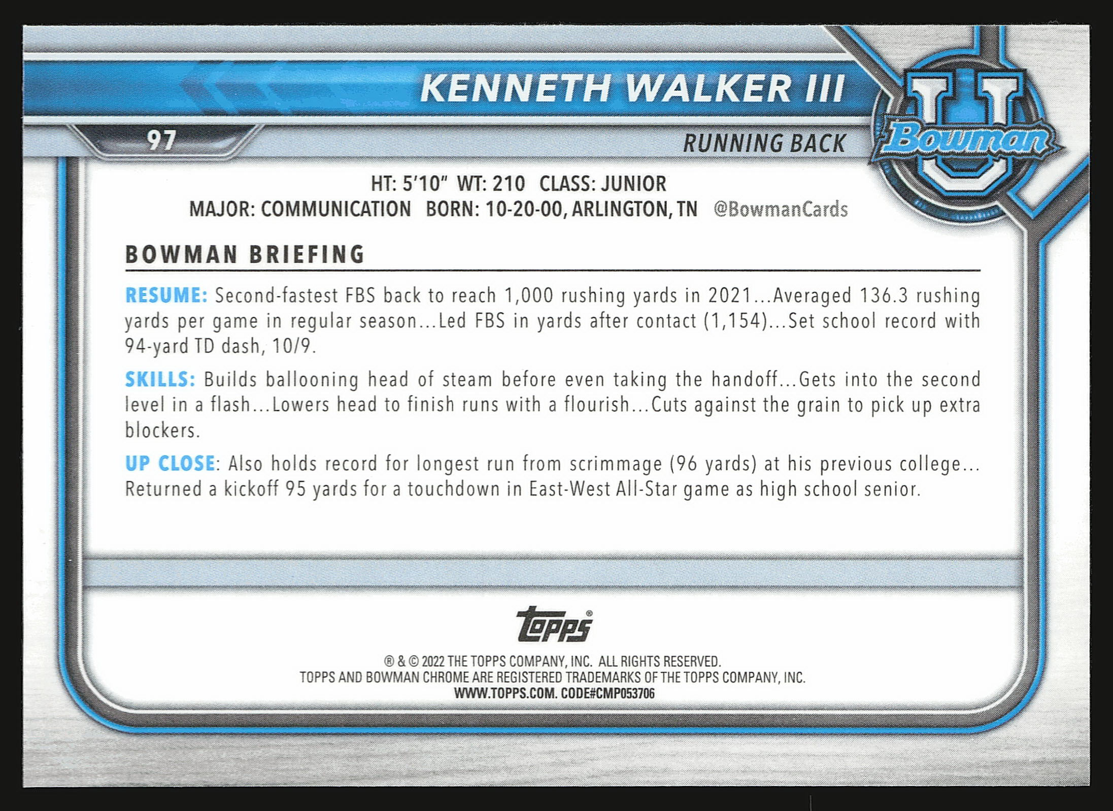 Card back