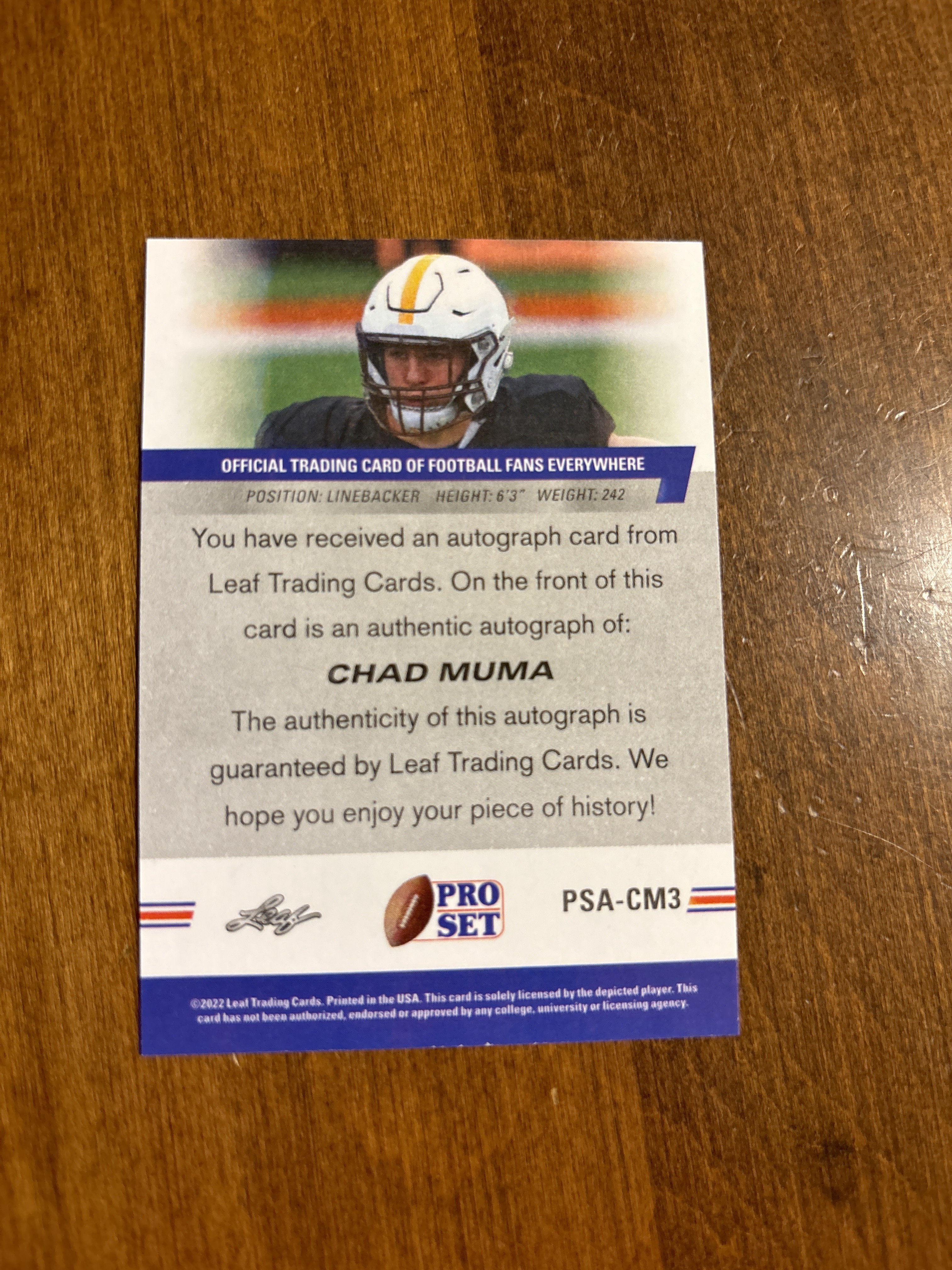 Card back