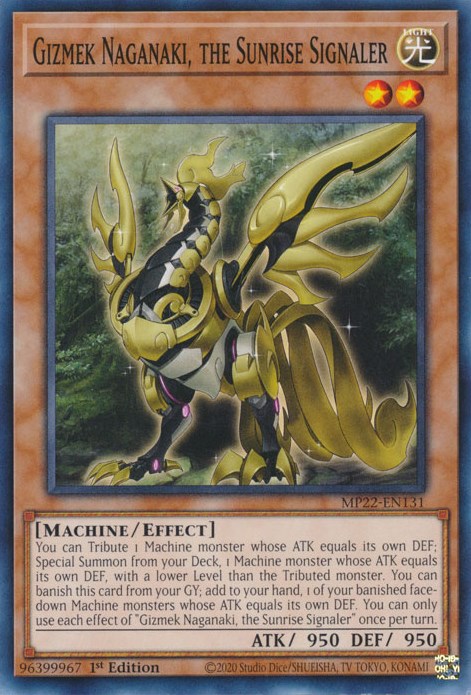 Gizmek Naganaki, the Sunrise Signaler