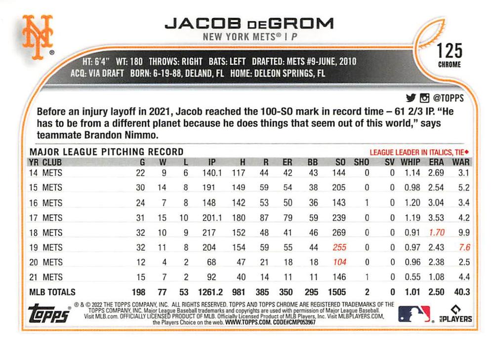 Card back