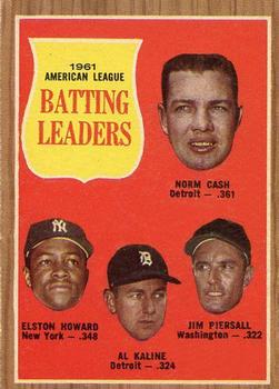 1961 American League Batting Leaders (Norm Cash / Elston Howard / Al Kaline / Jim Piersall)