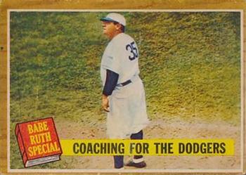 Coaching for the Dodgers (Babe Ruth)