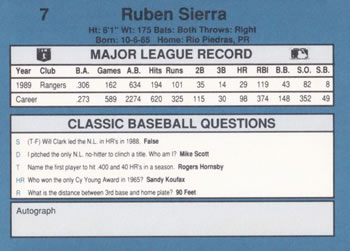 Card back