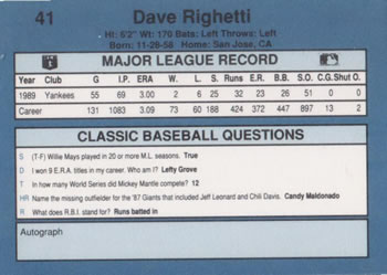 Card back