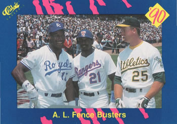 A.L. Fence Busters (Bo Jackson / Ruben Sierra / Mark McGwire) VAR