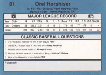 Card back