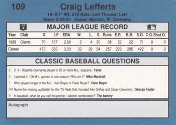 Card back