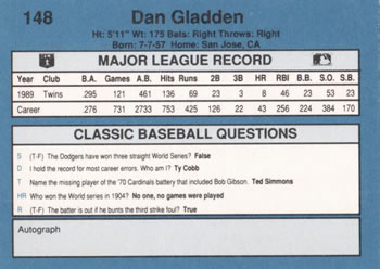 Card back