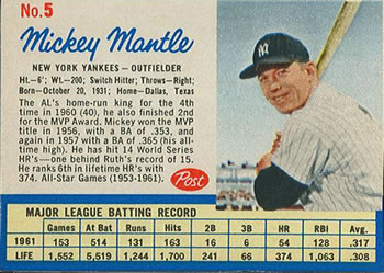 #5a Mickey Mantle
