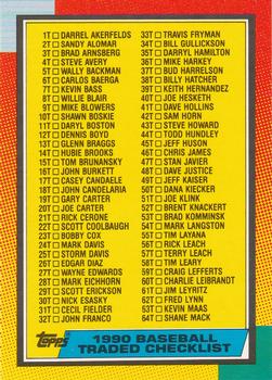 Checklist: 1T-132T