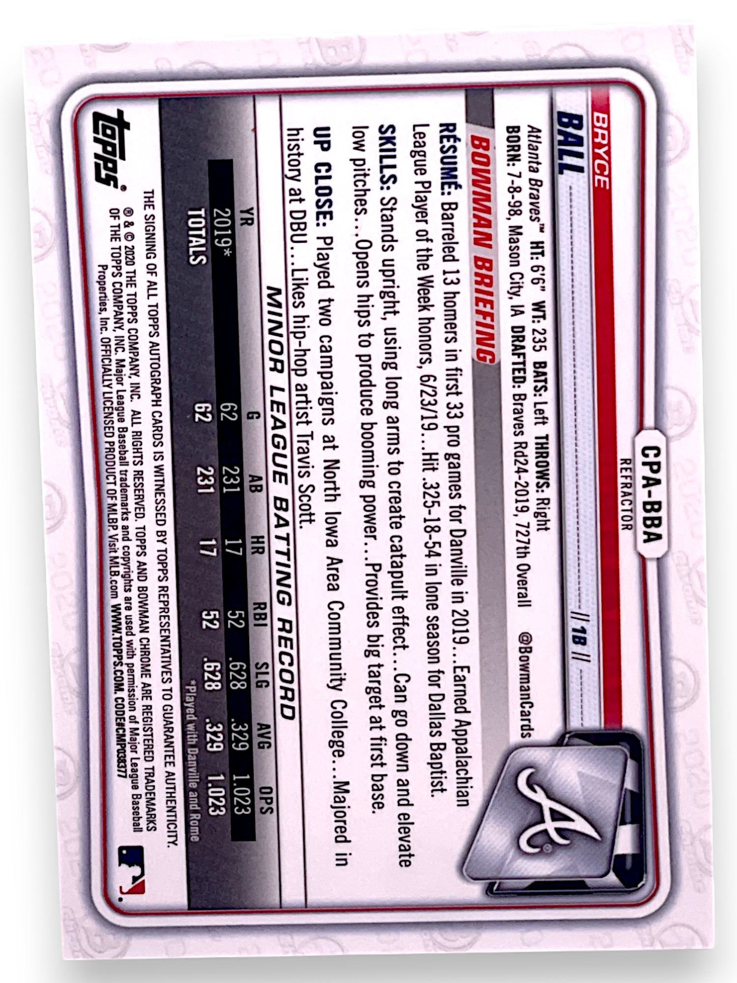 Card back