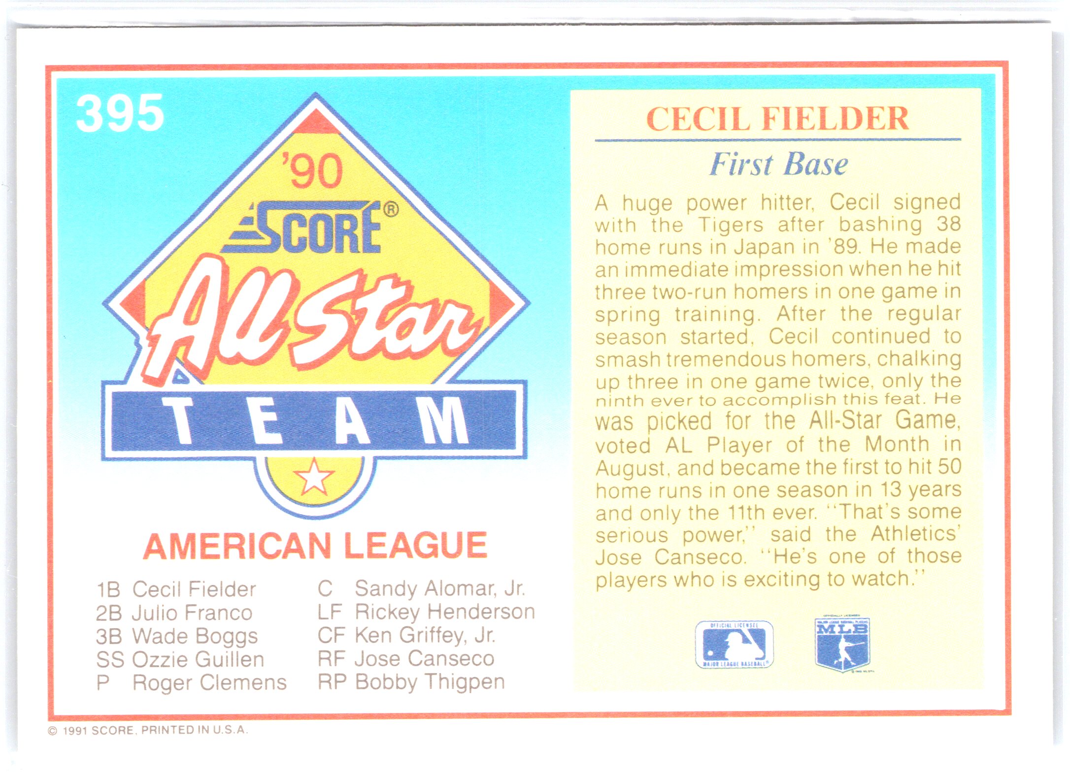 Card back