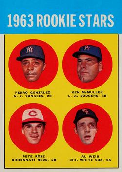 1963 Rookie Stars (Pedro Gonzalez / Ken McMullen / Pete Rose / Al Weis)