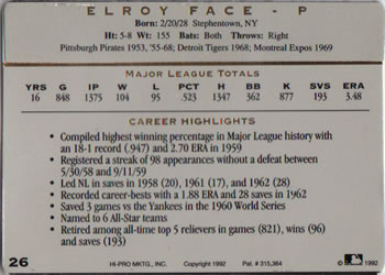 Card back