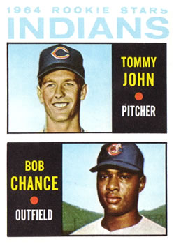 Indians 1964 Rookie Stars (Tommy John / Bob Chance)