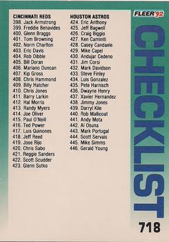 Checklist: Reds / Astros / Dodgers / Expos