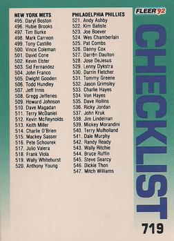 Checklist: Mets / Phillies / Pirates / Cardinals