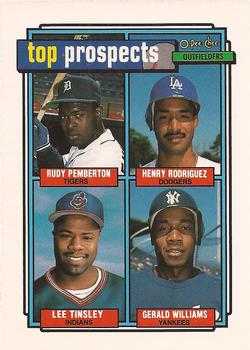 1992 Prospects OF (Rudy Pemberton / Henry Rodriguez / Lee Tinsley / Gerald Williams)