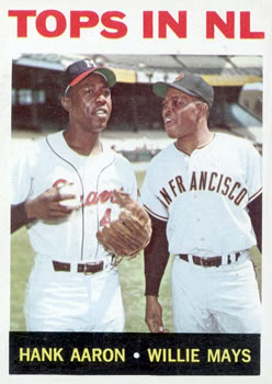 Tops in NL (Hank Aaron / Willie Mays)
