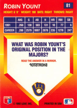 Card back