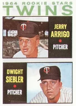 Twins 1964 Rookie Stars (Jerry Arrigo / Dwight Siebler)