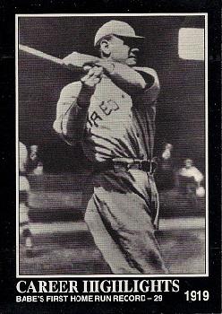 Babe's First Home Run Record - 29