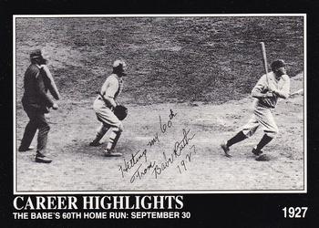 The Babe's 60th Home Run: September 30