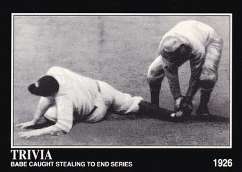 Babe Caught Stealing to End Series