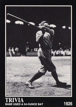 Babe Used a 54-Ounce Bat
