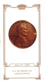 Aug 7th 1909 / U.S. re-issues 1st Lincoln penny