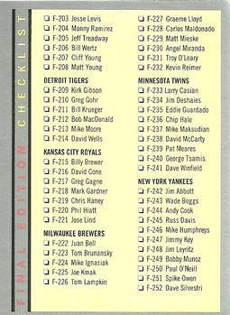Checklist: F203-F300