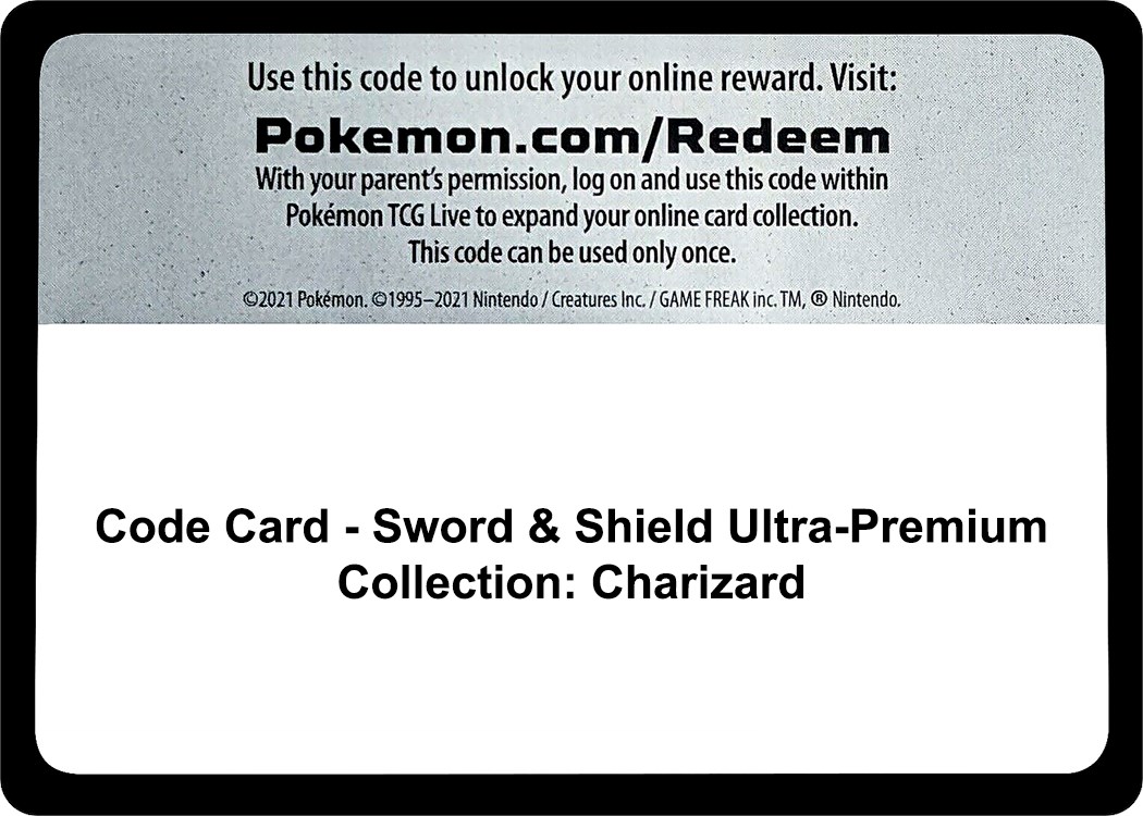 Code Card Sword & Shield Ultra-Premium Collection: Charizard