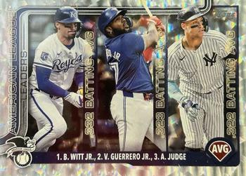 American League Leaders AVG (Bobby Witt Jr. / Vladimir Guerrero Jr. / Aaron Judge)