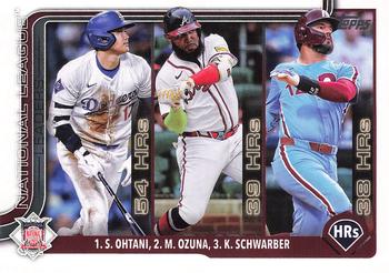 National League Leaders HR (Shohei Ohtani / Marcell Ozuna / Kyle Schwarber)