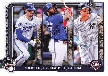 American League Leaders AVG (Bobby Witt Jr. / Vladimir Guerrero Jr. / Aaron Judge)