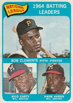 National League 1964 Batting Leaders (Bob Clemente / Rico Carty / Hank Aaron)