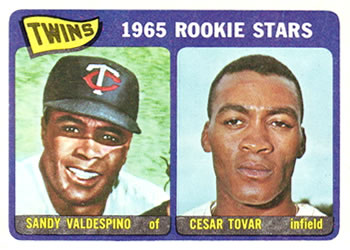 Twins 1965 Rookie Stars (Sandy Valdespino / Cesar Tovar)