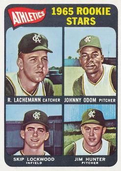 Athletics 1965 Rookie Stars (Rene Lachemann / Johnny Odom / Skip Lockwood / Jim Hunter)