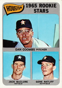 Houston 1965 Rookie Stars (Dan Coombs / Jack McClure / Gene Ratliff)