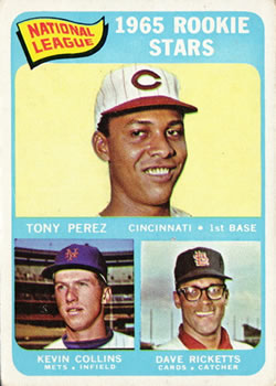National League 1965 Rookie Stars (Tony Perez / Kevin Collins / Dave Ricketts)