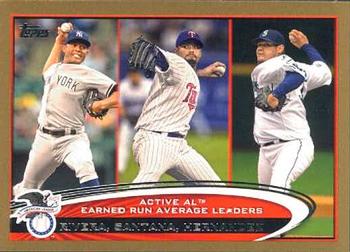 Active AL Earned Run Average Leaders (Mariano Rivera / Johan Santana / Felix Hernandez)