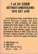 Card back