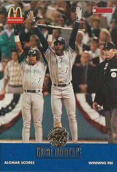 1992-WS Alomar Scores Winning RBI - Candy Maldonado / Devon White / Roberto Alomar 